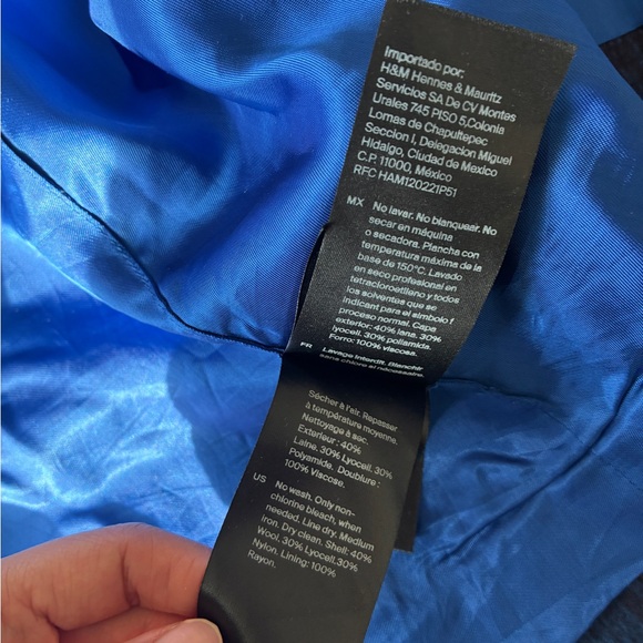 COS CHECKED WOOL-BLEND MINI WRAP SKIRT - Picture 5 of 6